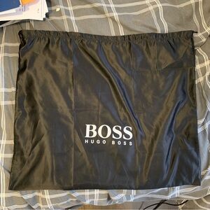 Hugo Boss silky black dust bag with adjustable straps